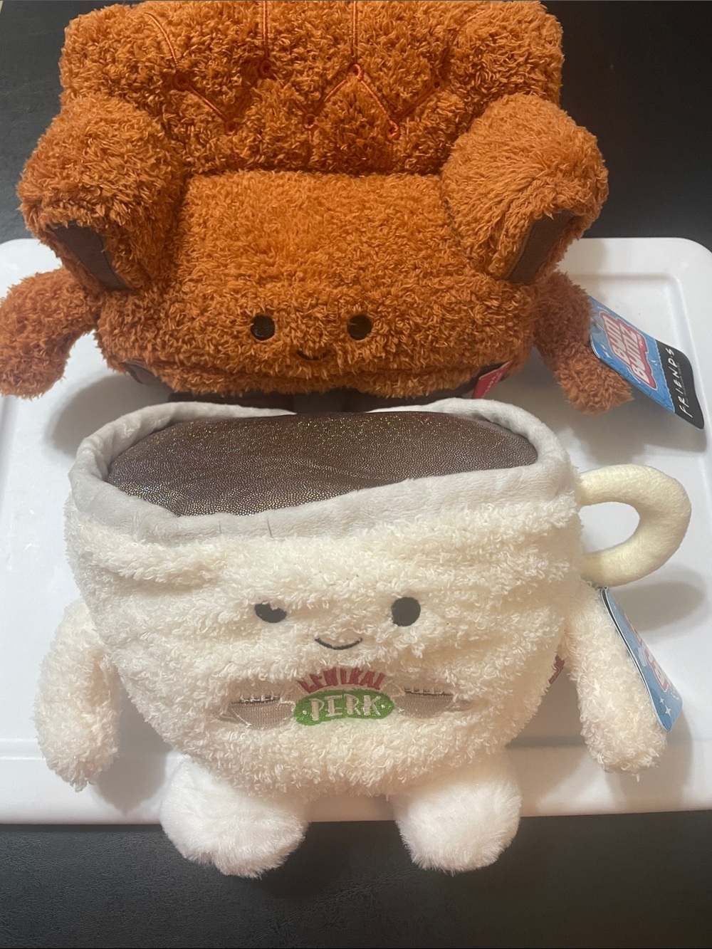 Bum Bumz  Friends couch & central perk coffee collectibles NWT Lot of Two